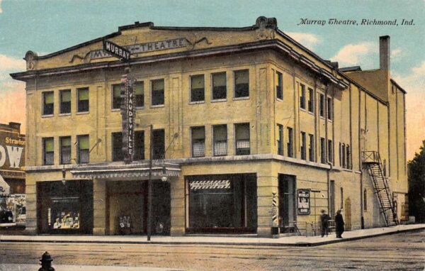 Richmond Indiana Murray Theatre Exterior Vintage Postcard U925