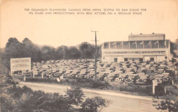 Ogunquit Maine Ogunquit Playhouse Bird's Eye View Vintage Postcard U932
