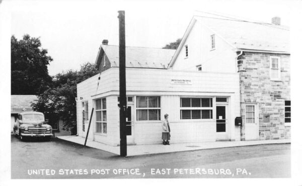 East Petersburg Pennsylvania Post Office Real Photo Vintage Postcard AA64215