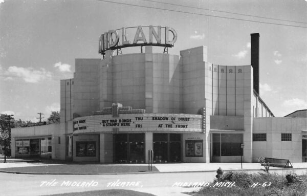 Midland Michigan The Midland Theatre Real Photo Vintage Postcard AA64276