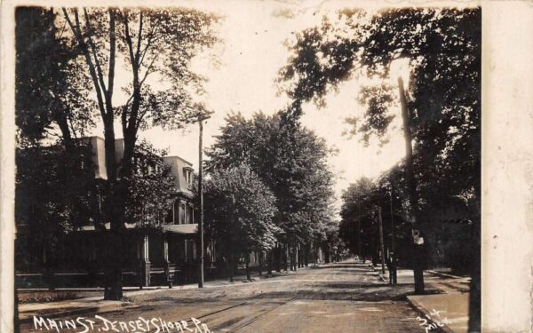 Jersey Shore Pennsylvania Main Street Real Photo Vintage Postcard AA64317