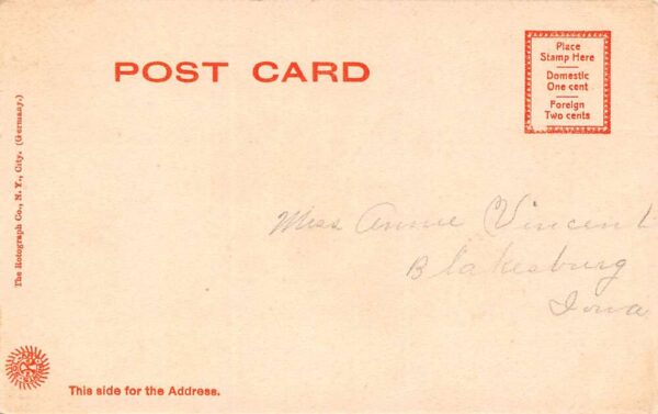 Cleveland Ohio Public Square circa 1872 Aerial View Vintage Postcard U1041 - Image 2