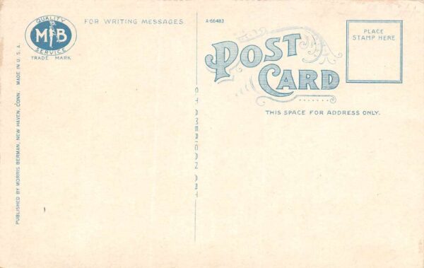 Pawtucket Rhode Island Main Street from the Bridge Vintage Postcard U1161 - Image 2