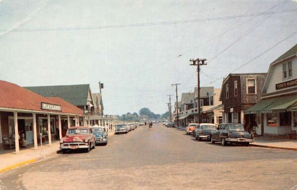 Watch Hill Rhode Island Business Section Storefronts Vintage Postcard U1191