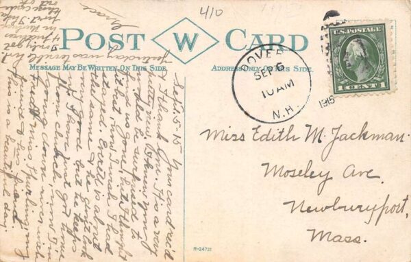 Westerly Rhode Island High Street From Dixon House Square Vintage Postcard U1193 - Image 2