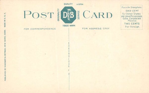 Pawtucket Rhode Island Main Street Looking West Business District Postcard U1204 - Image 2