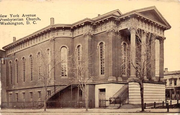 Washington D.C. Presbyterian Church New York Avenue Vintage Postcard U1279