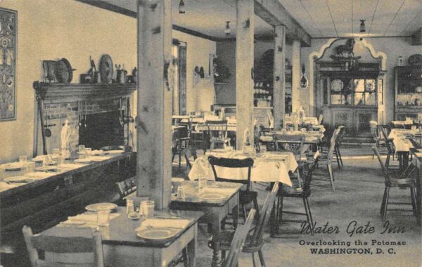 Washington D.C. Water Gate Inn Dining Room Vintage Postcard U1281