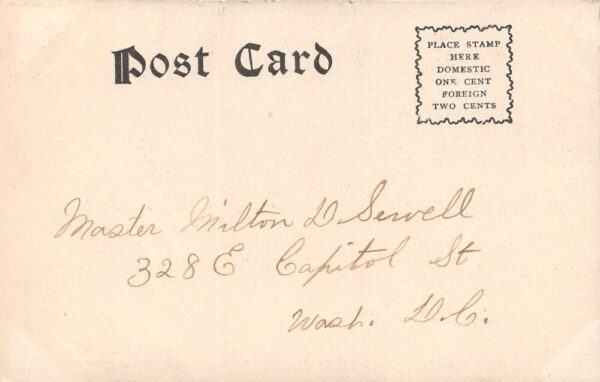 Washington D.C. West Gun & Carriage Shop Navy Yard Vintage Postcard U1295 - Image 2