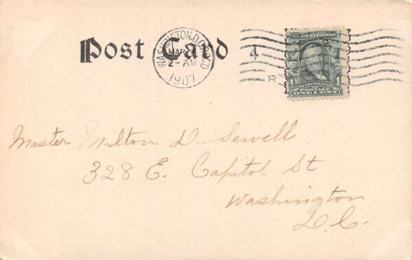 Washington D.C. Erecting Shop Navy Yard Vintage Postcard U1298 - Image 2