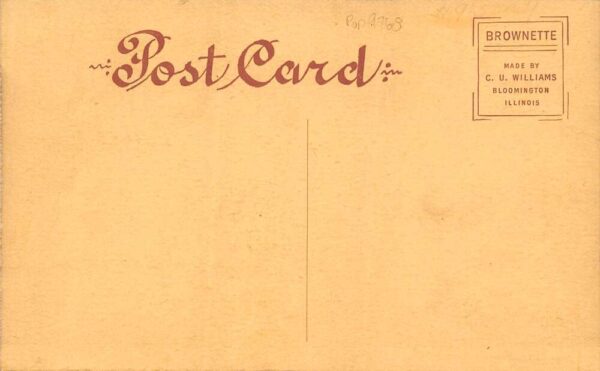 Fairfield Iowa Main Street Sepia Tone Vintage Postcard U1352 - Image 2