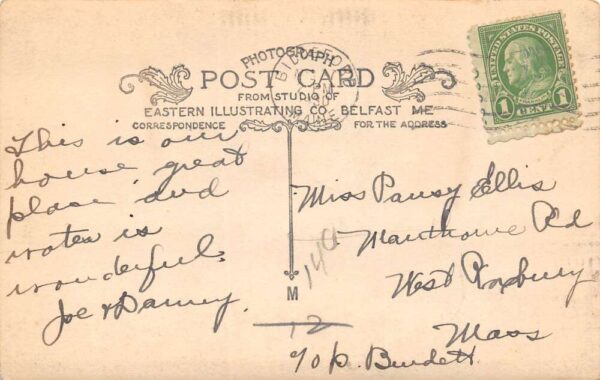 Beachwood Maine The Homestead Real Photo Vintage Postcard U1516 - Image 2