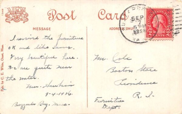 Onset Massachusetts Onset Avenue Business Section Looking East Vintage PC U1525 - Image 2