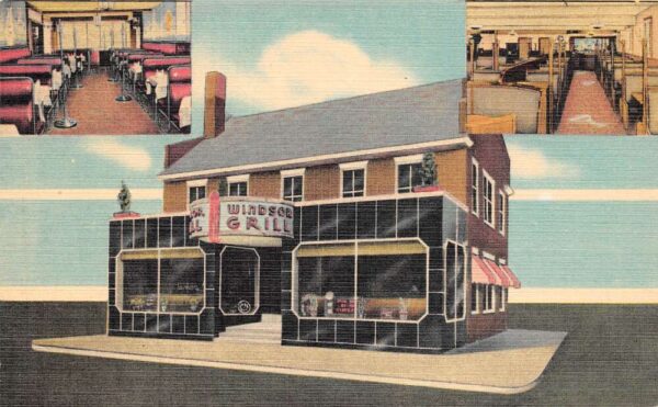 Windsor Vermont Windsor Grill Multi-View Card Vintage Postcard U1532