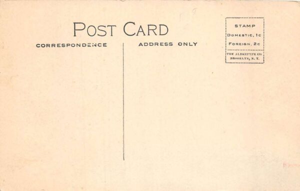 Monon Indiana North Market Street and School House Divided Back Postcard U1455 - Image 2