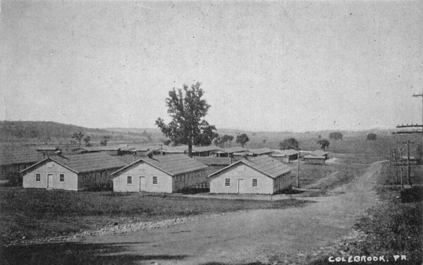 Colebrook Pennsylvania Town View Sepia Tone Vintage Postcard U1558