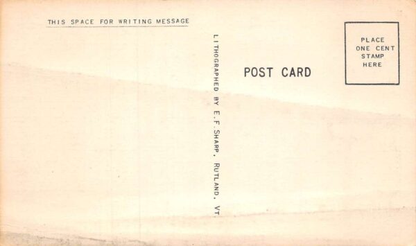 Chester Vermont Vail's Motor Court Divided Back Vintage Postcard U1590 - Image 2