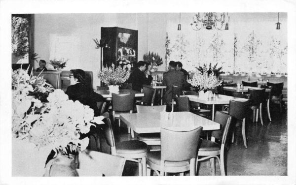 Charles Town West Virginia The New Central Restaurant B/W Photochrome Vintage PC U1594