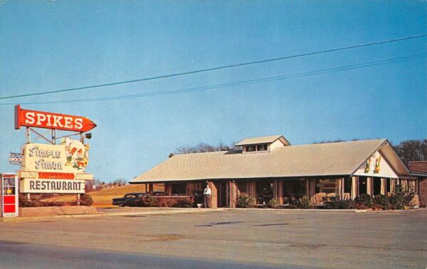 Maryville Tennessee Spike's Simple Simon Restaurant Color Photochrome PC U1609