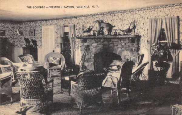 Westkill New York Westkill Tavern Lounge pictured Vintage Postcard U1618