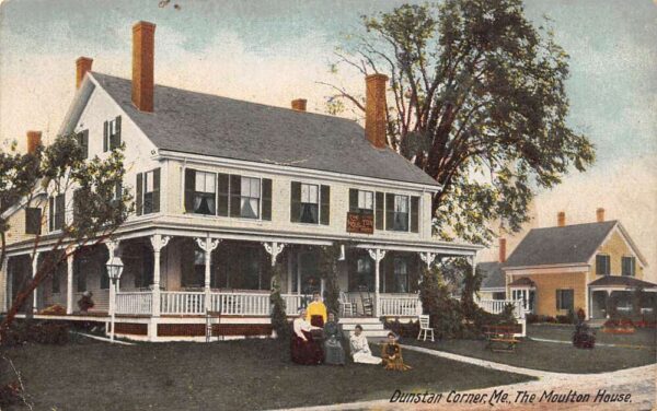 Dunstan Corner Maine The Moulton House Undivided Back Vintage Postcard U1629