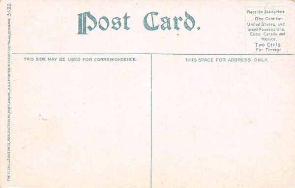 Moulton Maine Snell House Divided Back Vintage Postcard U1633 - Image 2