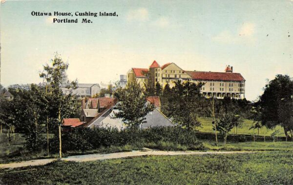 Portland Maine Ottawa House Cushing Island Vintage Postcard U1634