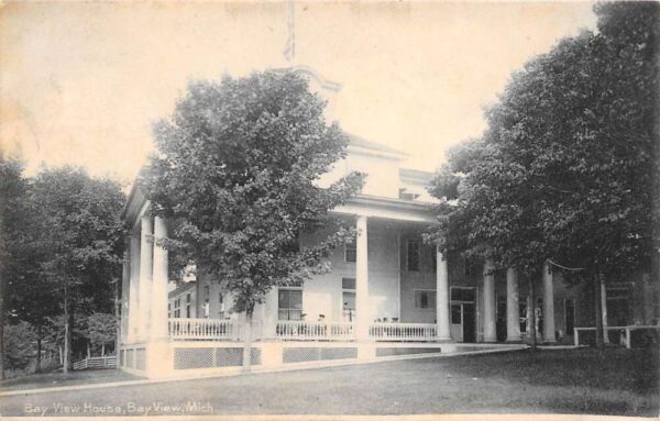 Bay View Michigan Bay View House Undivided Back Vintage Postcard U1667