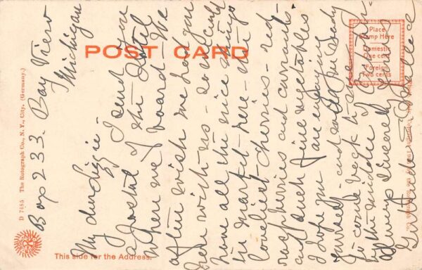 Bay View Michigan Bay View House Undivided Back Vintage Postcard U1667 - Image 2