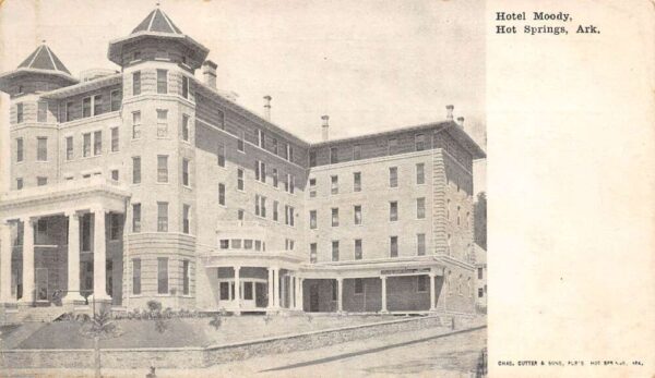 Hot Springs Arkansas Hotel Moody Undivided Back Vintage Postcard U1675