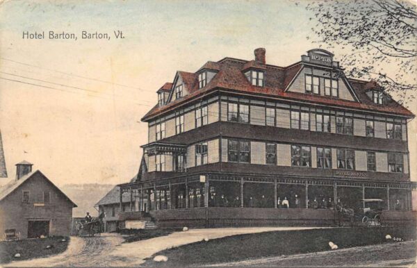 Barton Vermont Hotel Barton Undivided Back Vintage Postcard U1712