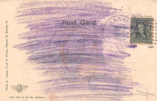Barton Vermont Hotel Barton Undivided Back Vintage Postcard U1712 - Image 2