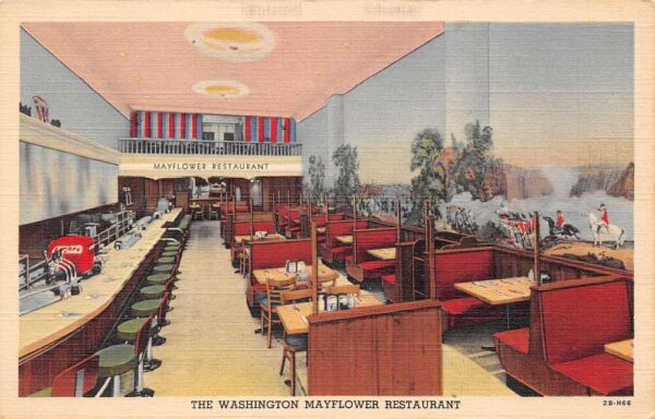 Washington D.C. The Washington Mayflower Restaurant Multi-View Linen PC U1723