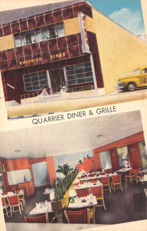 Charleston West Virginia Quarrier Diner & Grille Multi-View Linen PC U1730