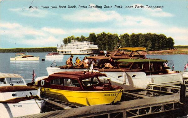 Paris Tennessee Paris Landing State Park Water Front & Boat Dock PC U1745