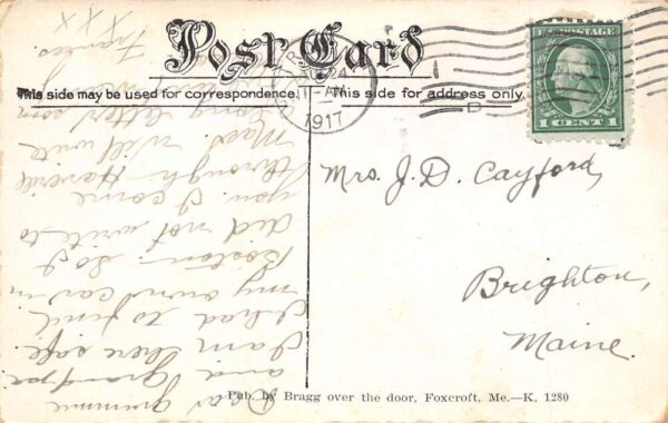 Dover Maine Blethen House Divided Back Vintage Postcard U1776 - Image 2