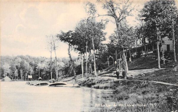 Mt. Lake New York Mt. Lake & Mountain Lake Hotel Undivided Back PC U1799