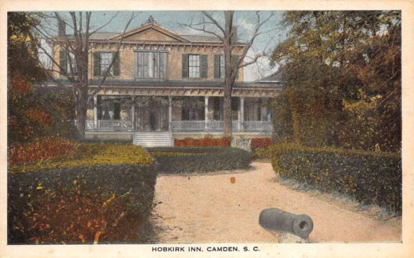 Camden South Carolina Hobkirk Inn White Borders Vintage Postcard U1834