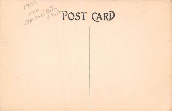 Mineral City Ohio North Main Street Private Residences Vintage Postcard U1928 - Image 2