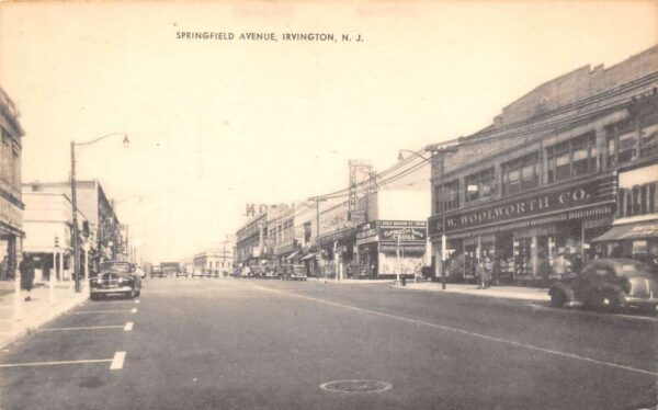 Irvington New Jersey Springfield Avenue Woolworth and Drug Store PC U1933