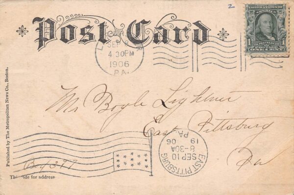 Lancaster Pennsylvania View of N. Duke Street Undivided Back Vintage PC U1845 - Image 2