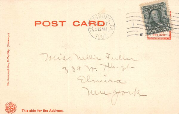 Gettysburg Pennsylvania Carlisle Street Undivided Back Vintage Postcard U1856 - Image 2