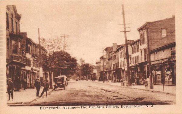 Bordentown New Jersey Farnsworth Avenue The Business Center Vintage PC U1972