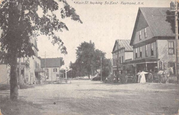 Raymond New Hampshire Main Street, Looking South East Shops & Carriages PC U2007