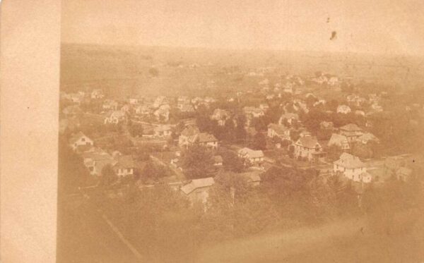 Mount Vernon Iowa Birds Eye View Real Photo Vintage Postcard AA64602