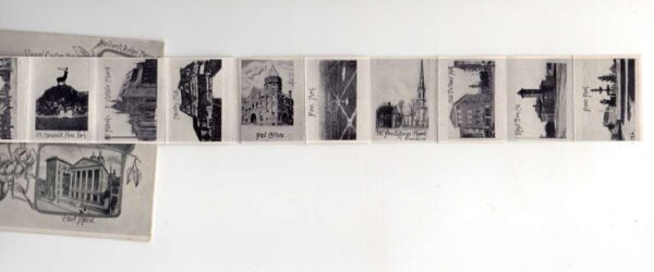 York Pennsylvania Souvenir Greetings Fold Out Views Heart Postcard AA64605 - Image 3