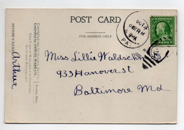York Pennsylvania Souvenir Greetings Fold Out Views Heart Postcard AA64605 - Image 4