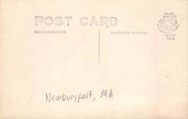 Newburyport Massachusetts Dummer Academy Old Mile Stone Real Photo PC AA64611 - Image 2