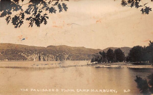 Camp Marbury Adirondacks The Palisades Scenic View Real Photo Postcard AA64616