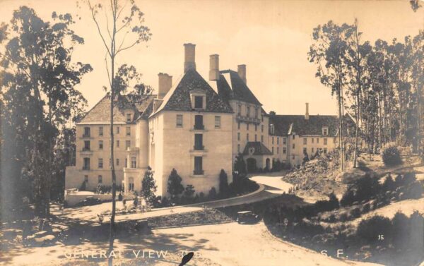 San Francisco California Arden Wood CS Sanatorium Garden Real Photo PC AA64617